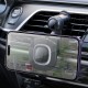 Автомобільний тримач із бездротовою зарядкою Hoco HW30 Crown magnetic (air outlet) 15W Black