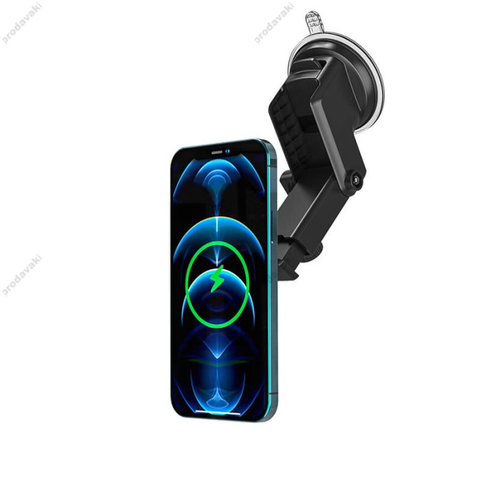 Автомобільний тримач Hoco Dca13 Plus Suction cup magnetic Car holder Black