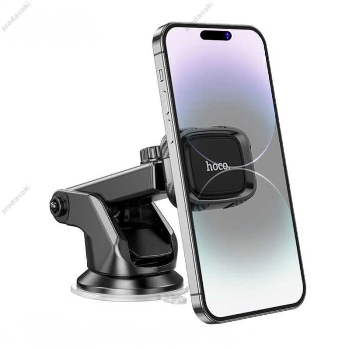 Автомобільний тримач Hoco Dca13 Plus Suction cup magnetic Car holder Black
