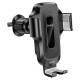Автомобільний тримач із бездротовою зарядкою Hoco HW2 Wise wireless fast charging car holder (air outlet) Black