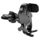 Автомобільний тримач Hoco H6 Grateful one-button Car holder (air outlet) Black