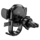 Автомобільний тримач Hoco H6 Grateful one-button Car holder (air outlet) Black