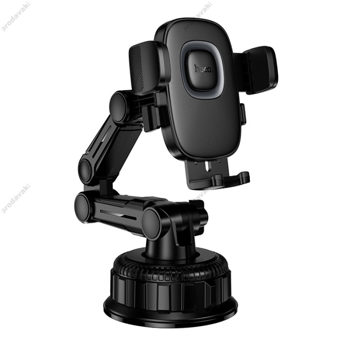 Автомобільний тримач Hoco H89 Crown large suction cup car holder (center console) Black
