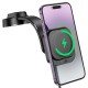 Автомобільний тримач Hoco HW24 might retractable magnetic wireless (cente concole) 15W 4.5-7" Black