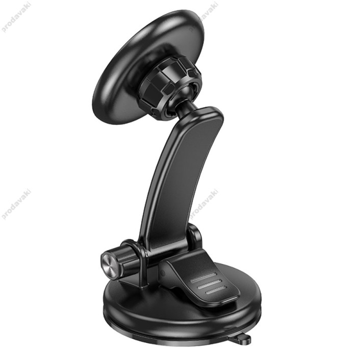 Автомобільний тримач Hoco CA113 Excelle center console RING magnetic Car holder Black