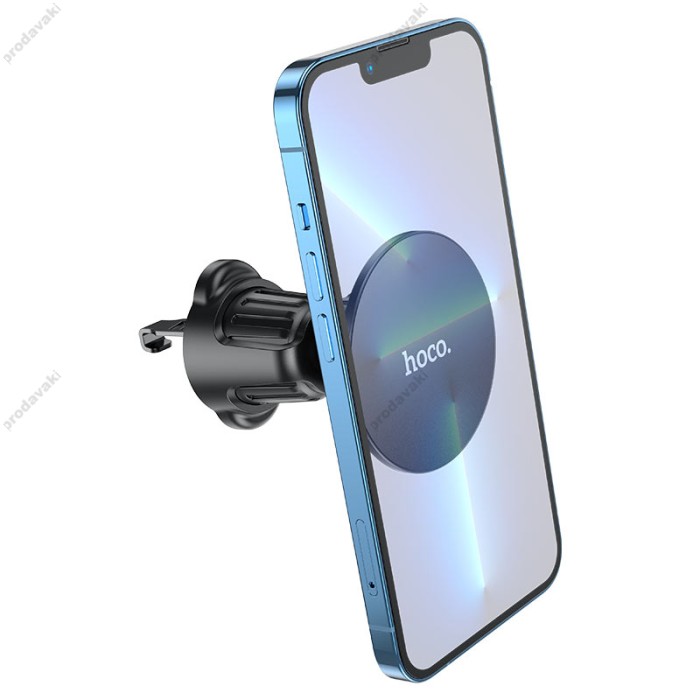 Автомобільний тримач Hoco H12 Fine jade ring magnetic car holder (air outlet) Black