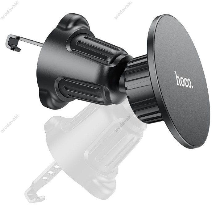 Автомобільний тримач Hoco H12 Fine jade ring magnetic car holder (air outlet) Black