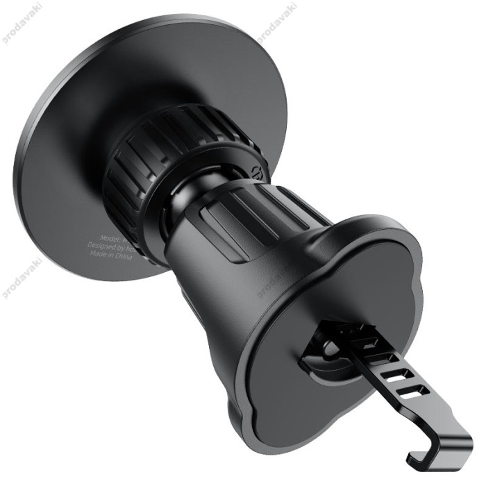 Автомобільний тримач Hoco H12 Fine jade ring magnetic car holder (air outlet) Black