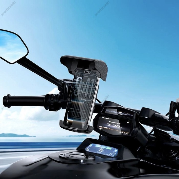 Тримач телефону для велосипеда/мотоцикла Hoco DCA80 Sunshade riding holder Black