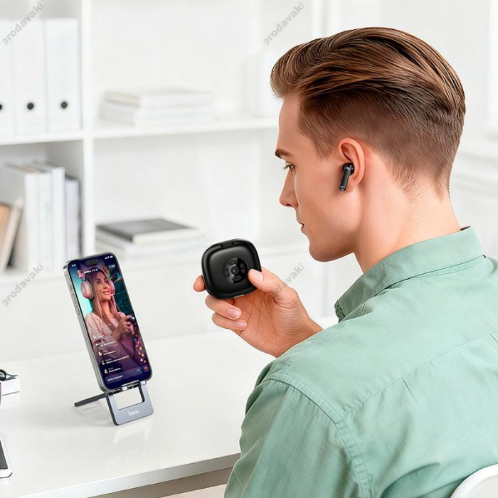 Бездротові Bluetooth навушники Hoco EW204 Verso true wireless headset BT 6.0 Black