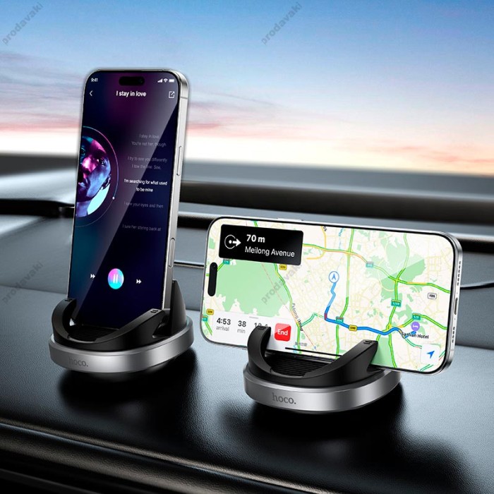 Автомобільний тримач Hoco H100 Gentle holder for dashboard Black