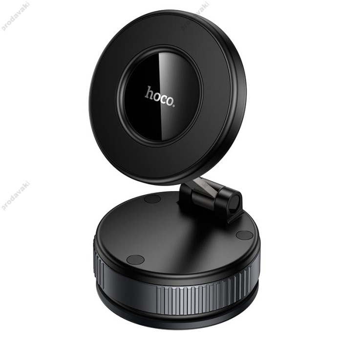 Автомобільний тримач Hoco H86 Dragon manual suction cup magnetic holder Black