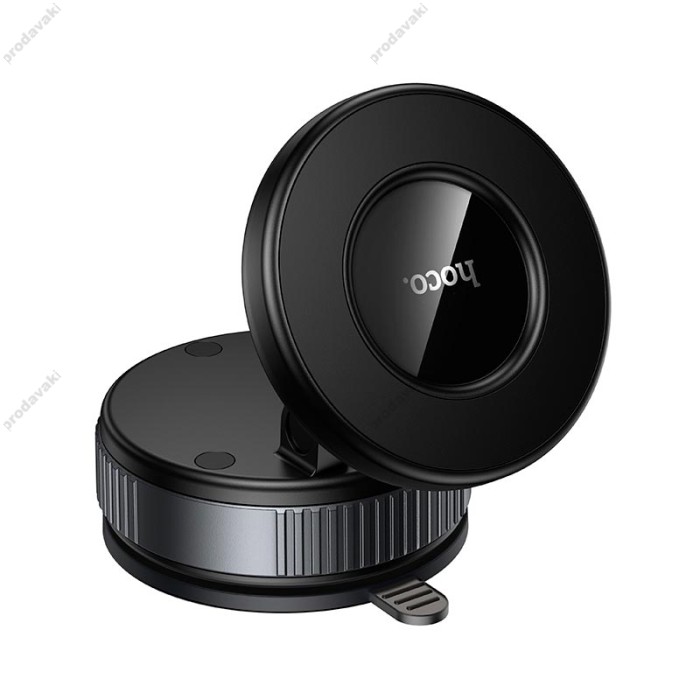 Автомобільний тримач Hoco H86 Dragon manual suction cup magnetic holder Black