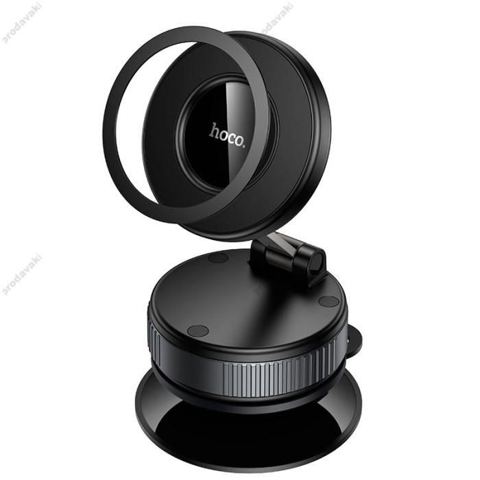 Автомобільний тримач Hoco H86 Dragon manual suction cup magnetic holder Black