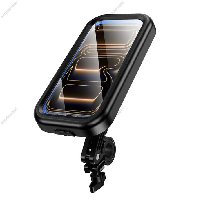 Тримач телефону для велосипеда/мотоцикла Hoco H95 Bendito waterproof riding holder Black