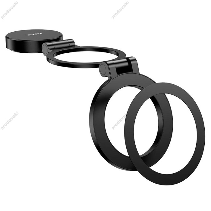 Автомобільний тримач Hoco H98 Rider folding Ring Magnetic Car holder Black