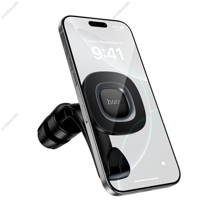 Автомобільний тримач на підголівник Hoco H99 Crown magnetic car holder (headrest) Black