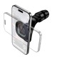 Автомобільний тримач на підголівник Hoco H99 Crown magnetic car holder (headrest) Black
