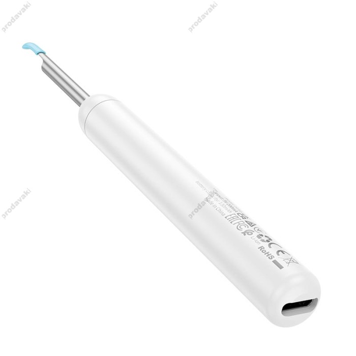 Вушна щітка з камерою Hoco HP65 Ears cleaning tool with camera Wi-Fi App White