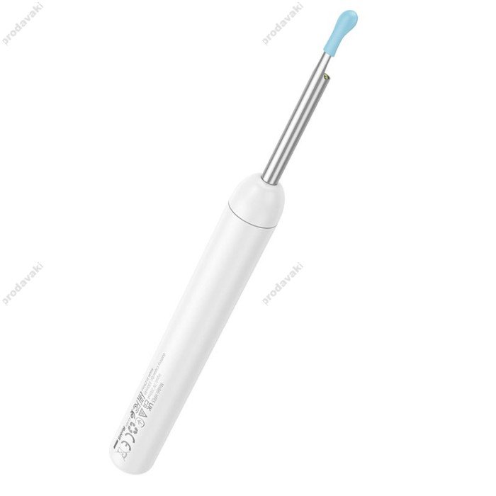 Вушна щітка з камерою Hoco HP65 Ears cleaning tool with camera Wi-Fi App White