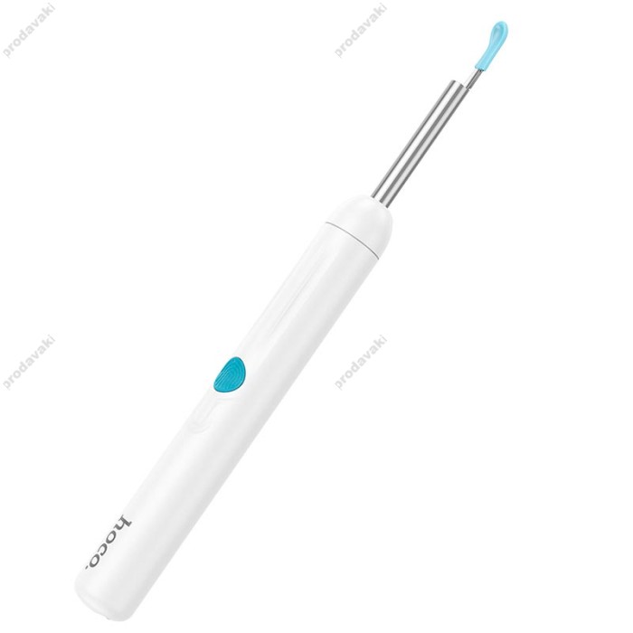 Вушна щітка з камерою Hoco HP65 Ears cleaning tool with camera Wi-Fi App White