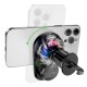 Автомобільний тримач із бездротовою зарядкою Hoco HW36 electric rotating magnetic wireless 15W Black