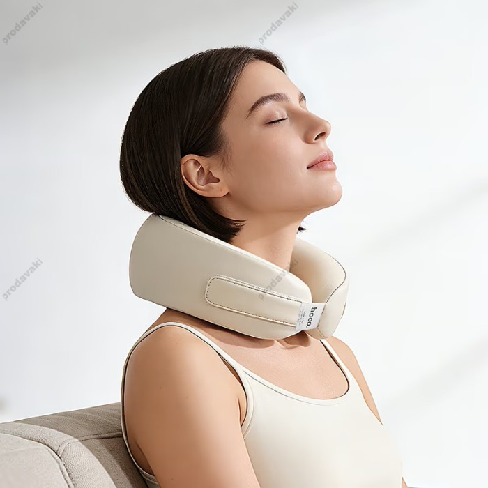 Масажер для шиї Hoco HP53 Neck massager Memory Foam Beige
