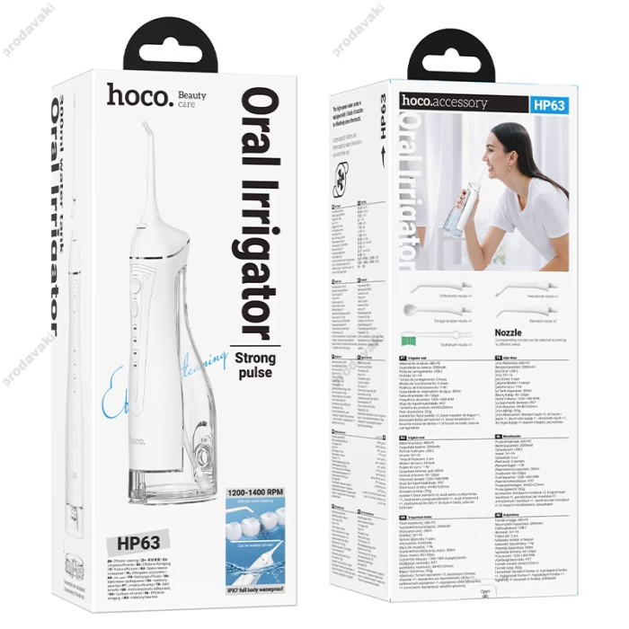Іригатор для чищення зубів HOCO HP63 Electric oral flushing device White