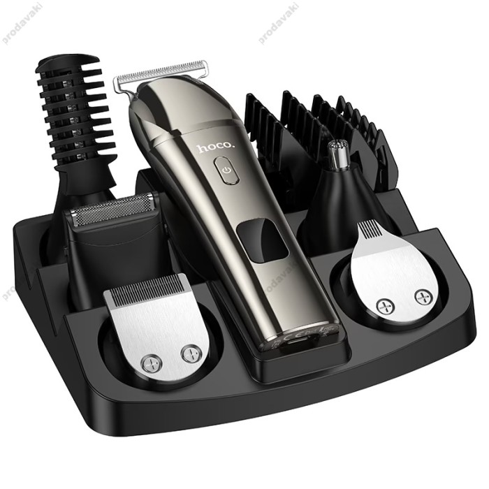 Машинка для стрижки волосся Hoco HP26 6in1 Multi-function electric clipper grooming set Black
