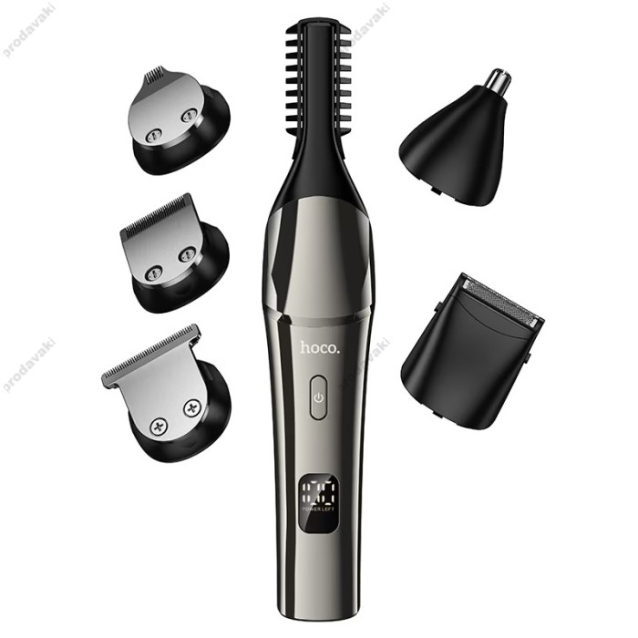 Машинка для стрижки волосся Hoco HP26 6in1 Multi-function electric clipper grooming set Black
