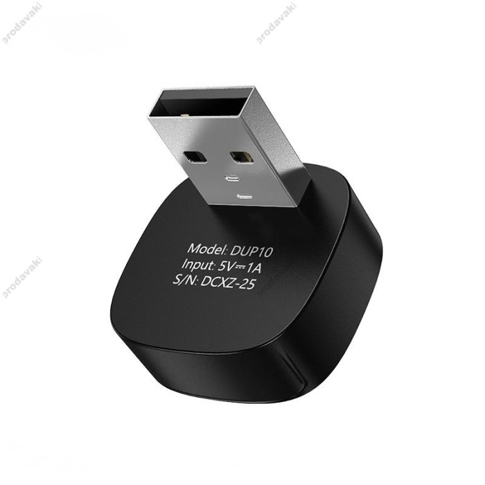 Автомобільний бездротовий адаптер Carplay Hoco DUP10 mini car wireless adapter Black