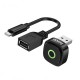Автомобільний бездротовий адаптер Carplay Hoco DUP10 mini car wireless adapter Black