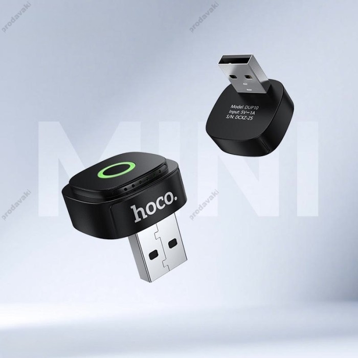 Автомобільний бездротовий адаптер Carplay Hoco DUP10 mini car wireless adapter Black