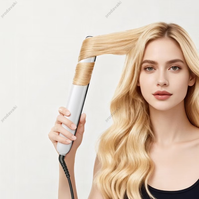 Плойка для волосся Hoco HP47 Explicit Dual-function hair styler White