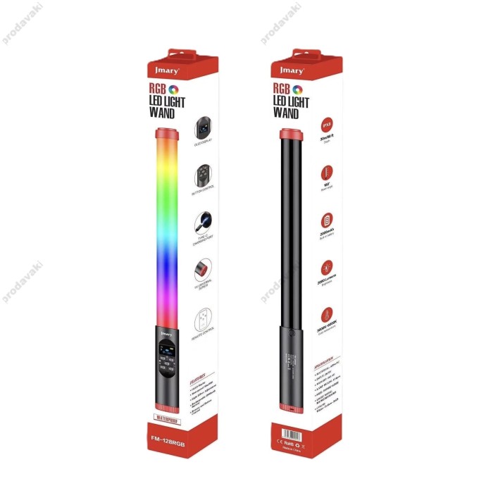 Лампа Jmary FM-128 Handheld Fill Light Stick 3000K-6000K RGB 20W