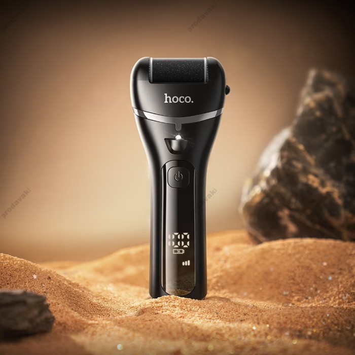 Електрична пемза для ніг Hoco HP90 electric foot dermabrasion device Black
