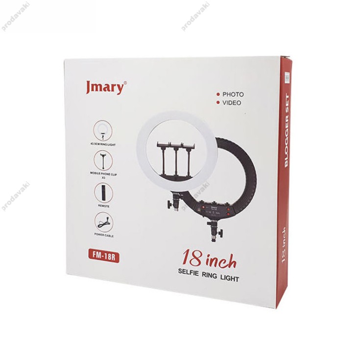 Лампа Кільцева LED Jmary FM-18R 43cm 18" 40W 2900-6500K