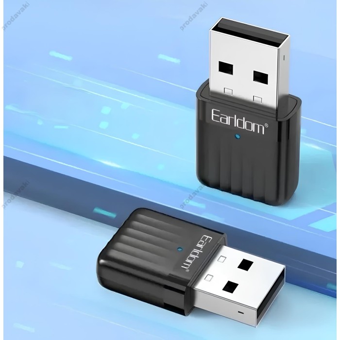 Бездротовий WiFi Адаптер Wireless Adapter Earldom ET-WF01 Black