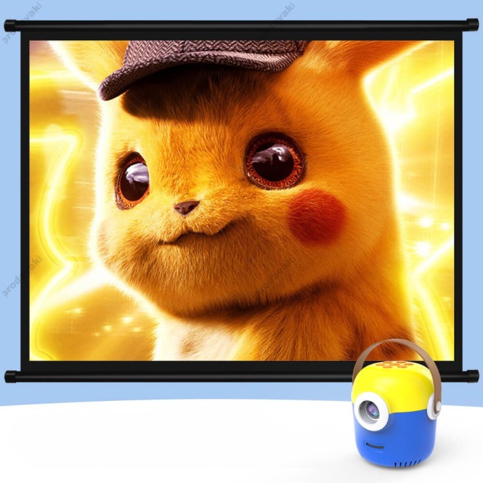 Портативний міні проектор для дітей CH Minion Android IOS TF/USB 24-60"