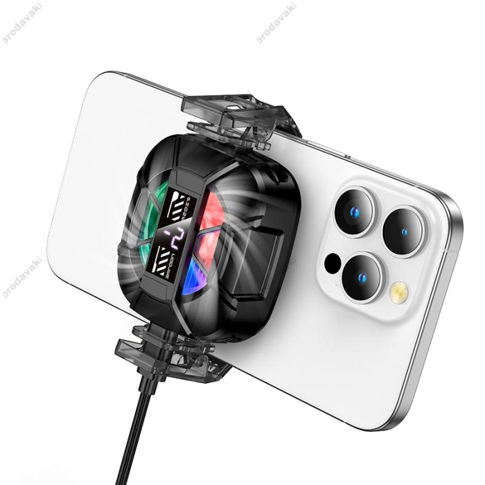 Кулер для телефону HOCO GA5 Triumph semiconductor mobile phone cooler 3 Levels Black