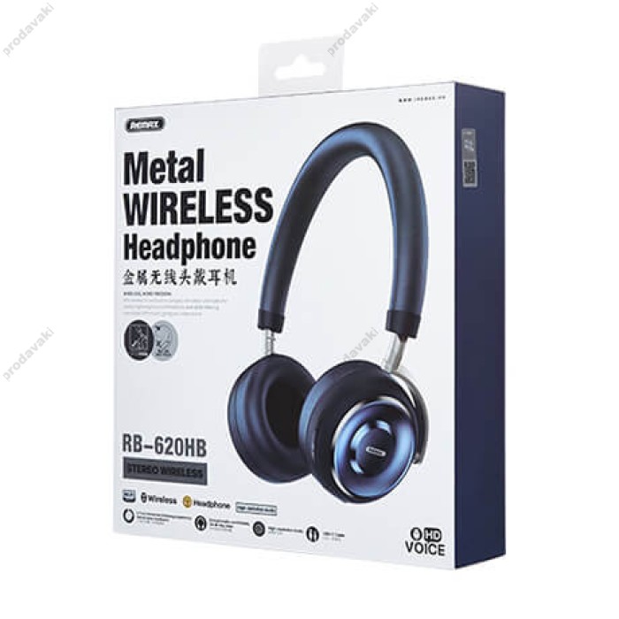 Бездротові Bluetooth навушники REMAX RB-620HB Wireless Stereo Headphone BT 5.0 Blue