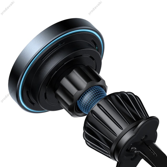 Автомобільний тримач із бездротовою зарядкою Joyroom JR-ZS240 Pro magnetic wireless car charger Black