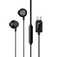 Дротові навушники HOCO M118 Column universal digital earphones with microphone Type-C Black