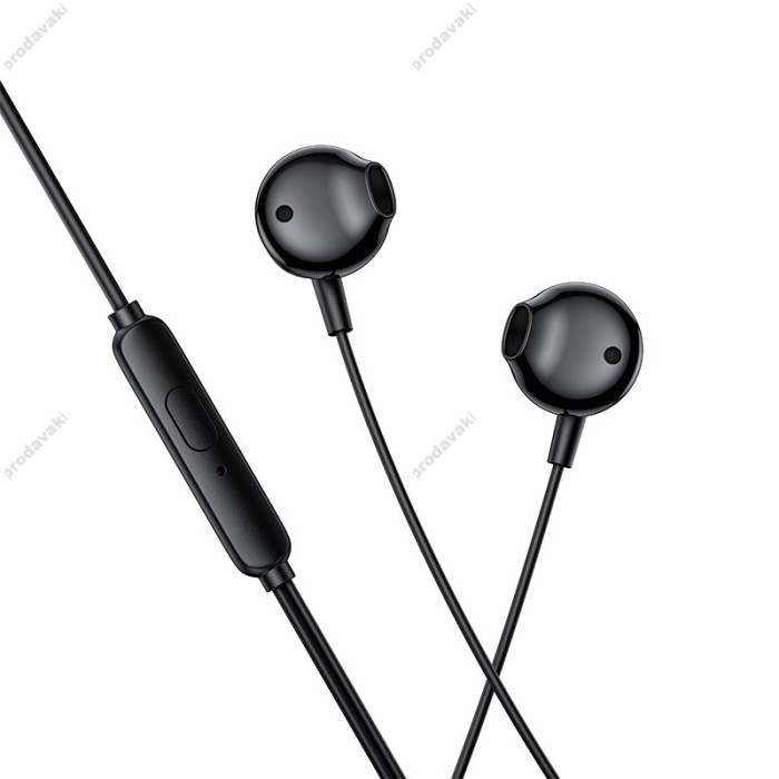 Дротові навушники HOCO M118 Column universal digital earphones with microphone Type-C Black
