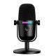 Мікрофон провідний настільний Onikuma M830 Condenser Gaming Microphone USB, RGB Black