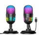 Мікрофон провідний настільний Onikuma M930 RGB microphone USB 1.8m Black