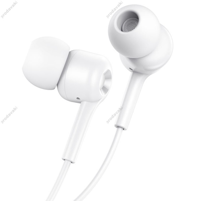 Дротові навушники HOCO M82 La musique universal earphones with mic White