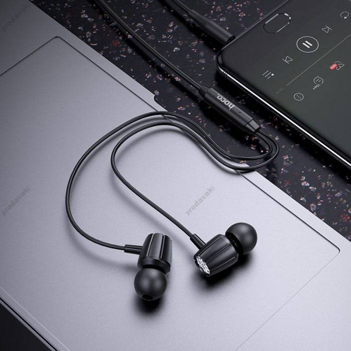Дротові навушники HOCO M88 Graceful universal earphones with mic Black