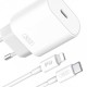 Мережевий зарядний пристрій XO L91 fast charger with Lightning cable 25W White