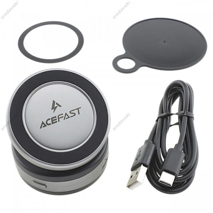 Автомобільний тримач ACEFAST E29 electric Suction cup magnetic wireless charging holder Grey